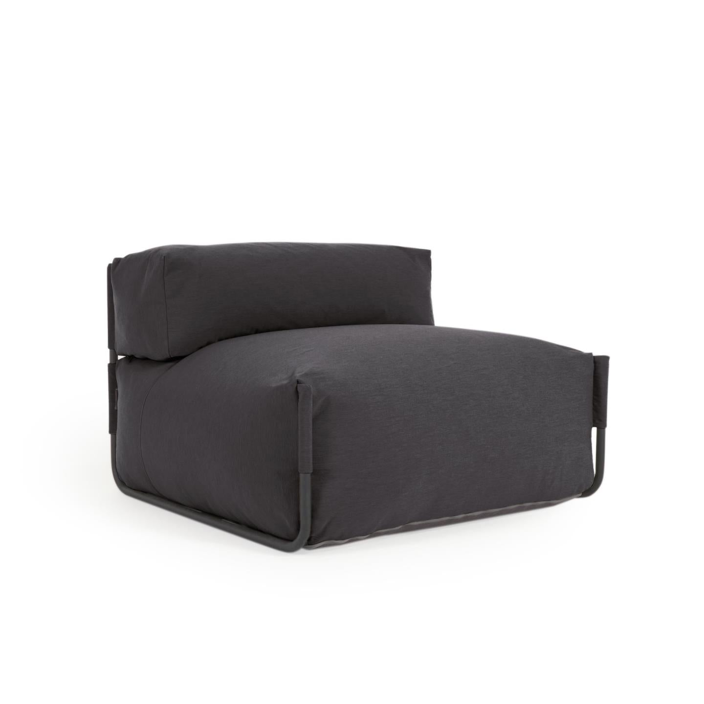 Sofa Puf Milano Longue C/Gris Oscuro