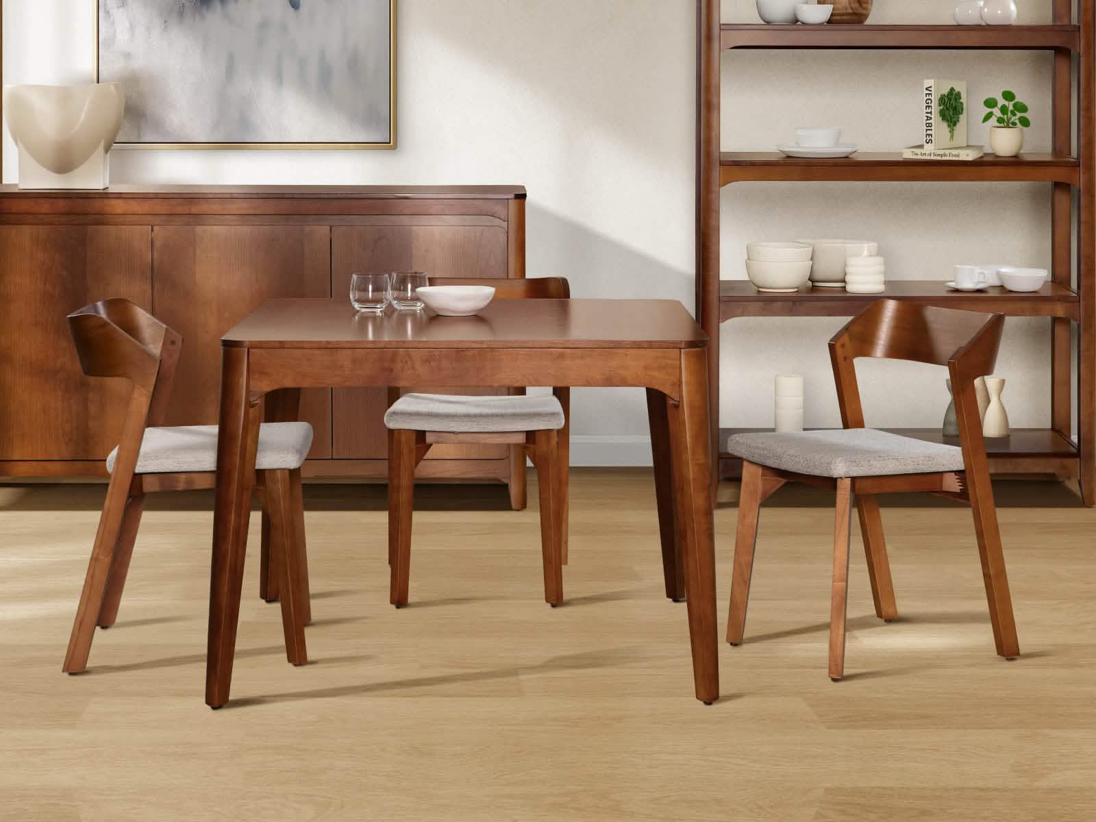 Mesa Comedor Milo Cuadrada Honey Wash
