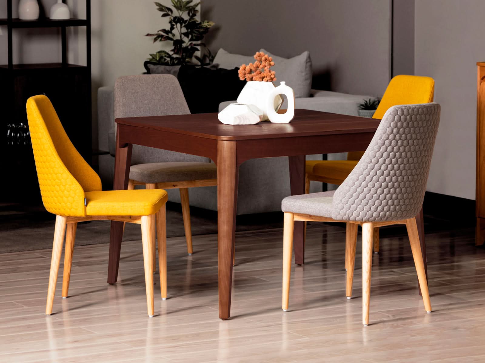 Mesa Comedor Milo Cuadrada Miel