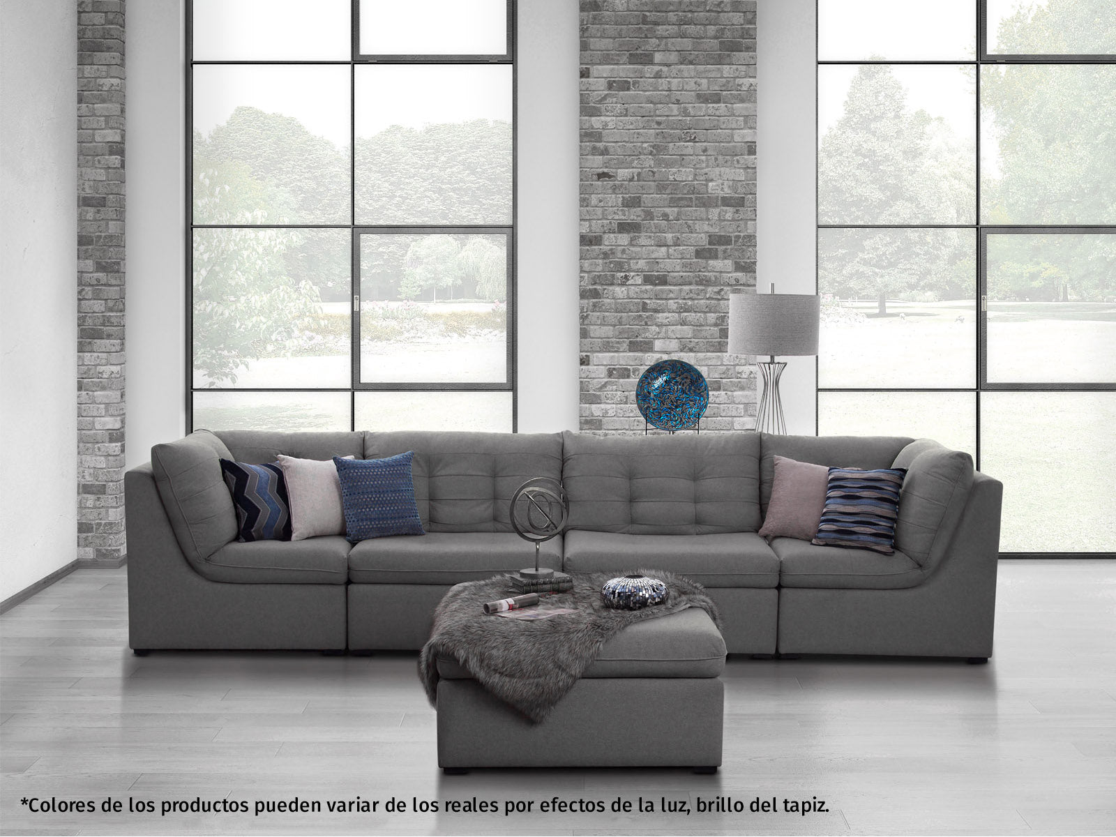 Sala Prisma Modular 5P #Color_Silver"T42901"