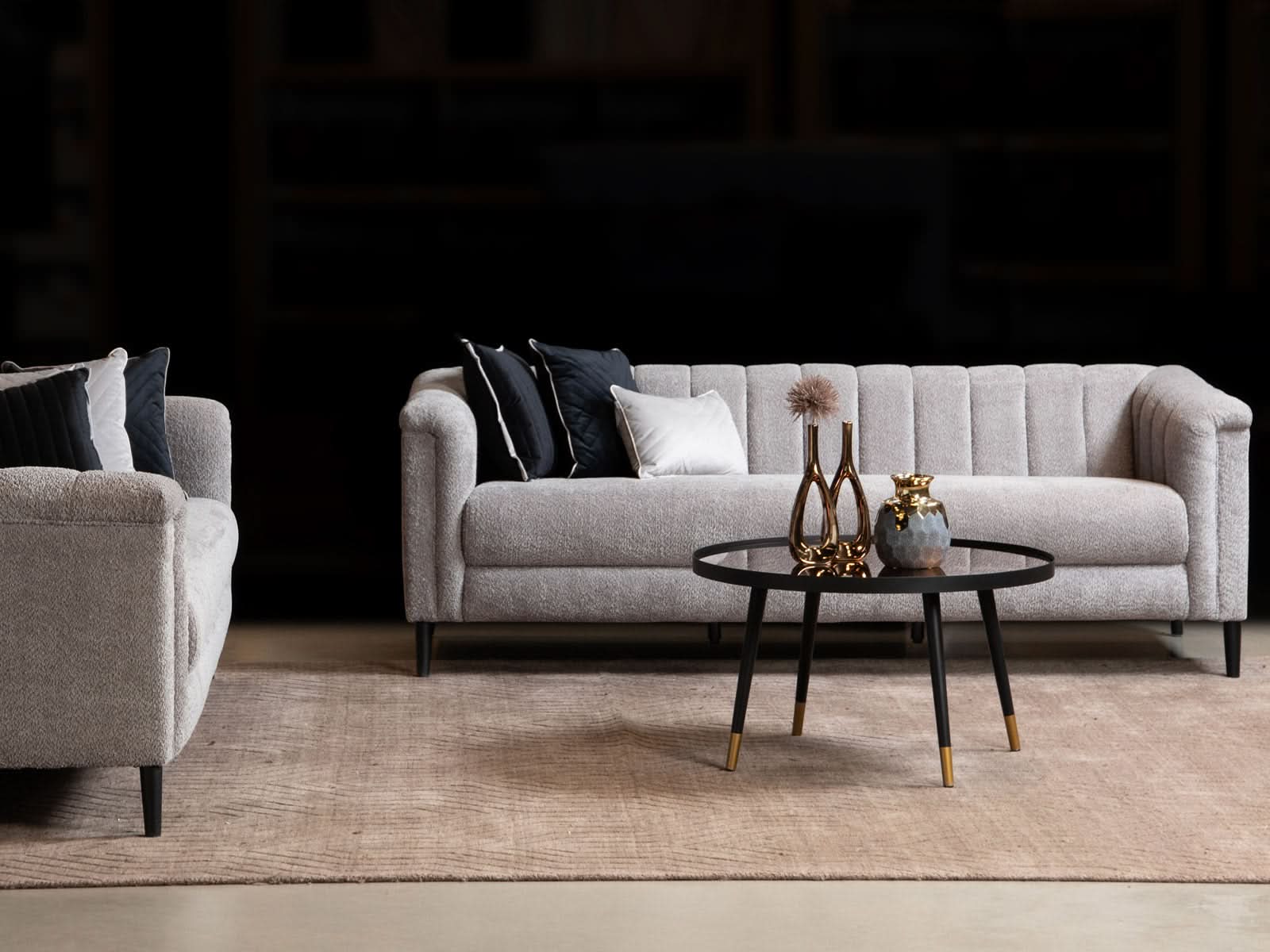 Sofa Tr Powell C/Metblack