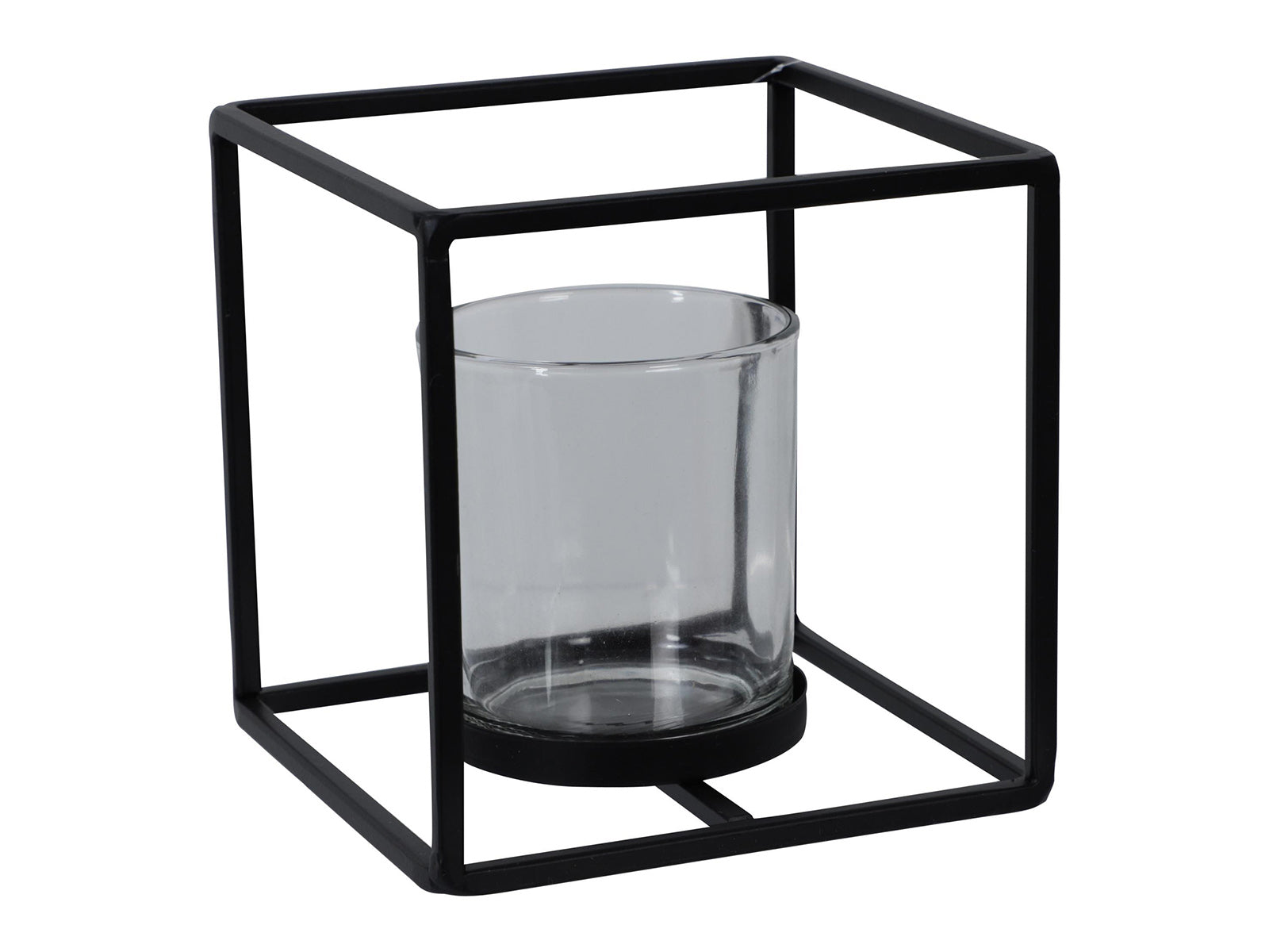 Porta Vela C/Negro 12x12x12cm