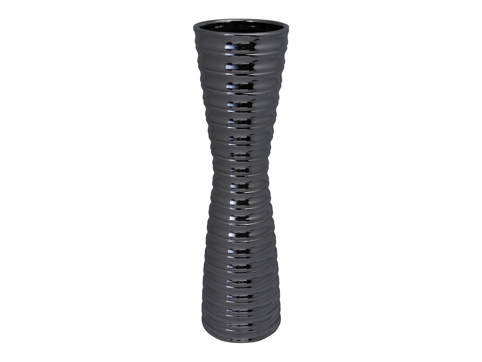 Florero C/Gris 10.3x10.3x39cm