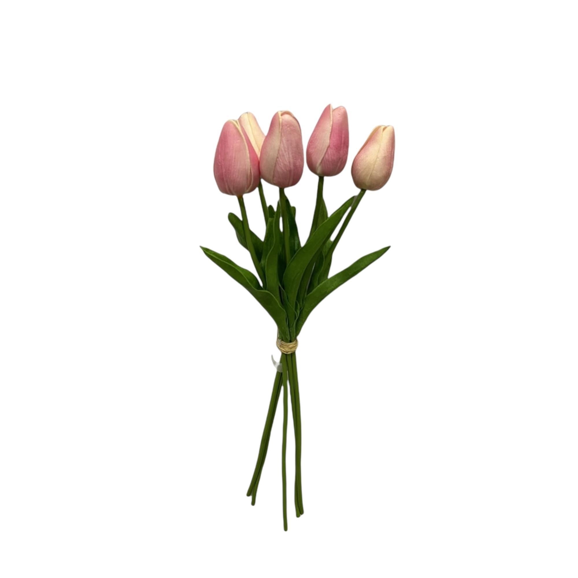 Arreglo Floral Cala 5Pcs C/Rosa 34cm