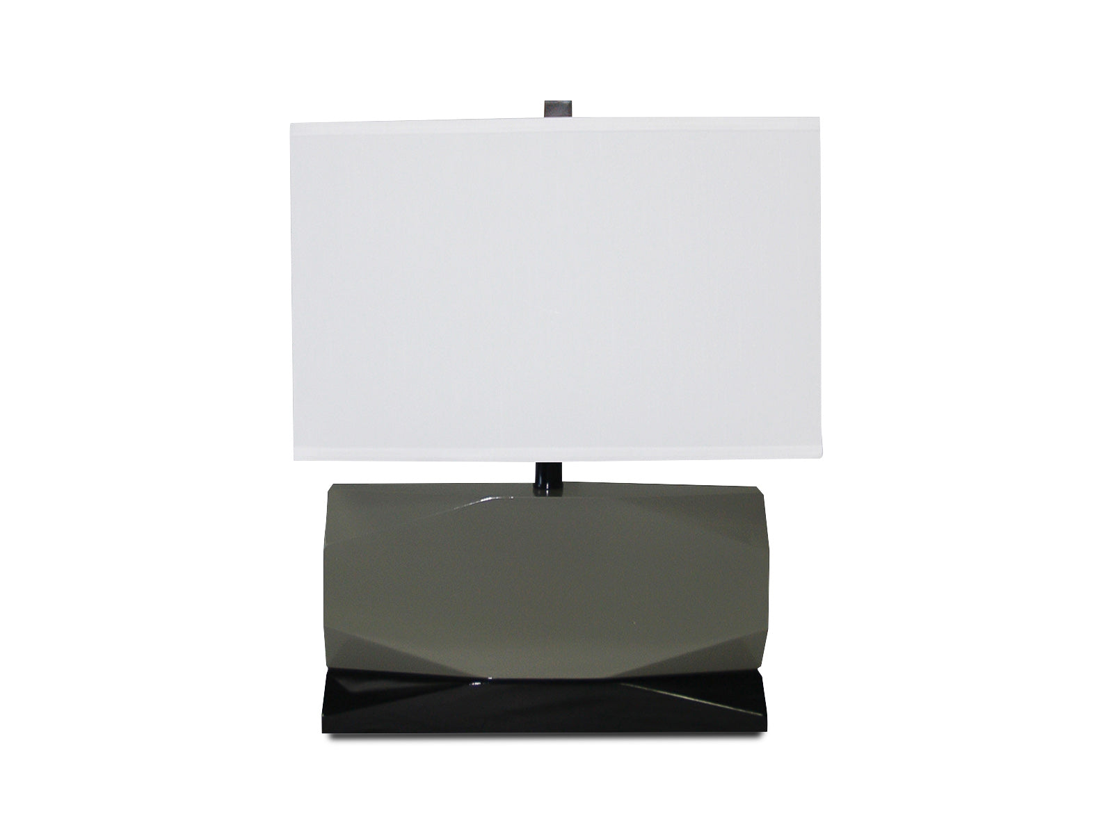 Lampara de Mesa E26 100W C/Gris Oscuro-Negro
