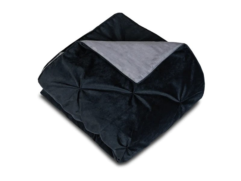 COBERTOR VELVET KING NEGRO