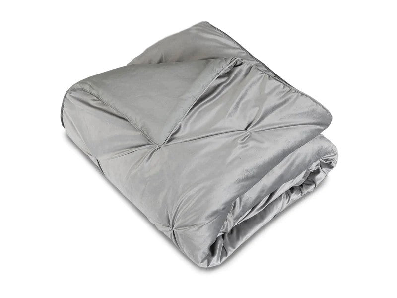 Cobertor Velvet King (3plz) C/Gris Claro