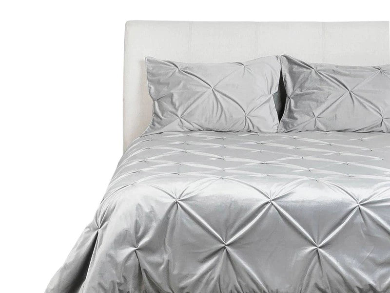 Cobertor Velvet King (3plz) C/Gris Claro
