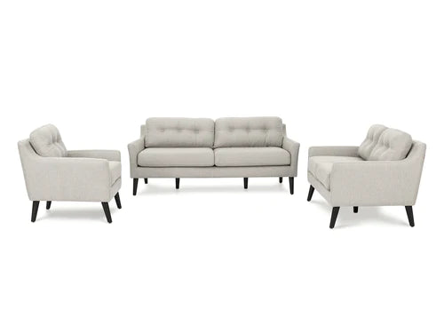 Sala Astrid 3P Matt Black #Color_FloralWhite"T36108"