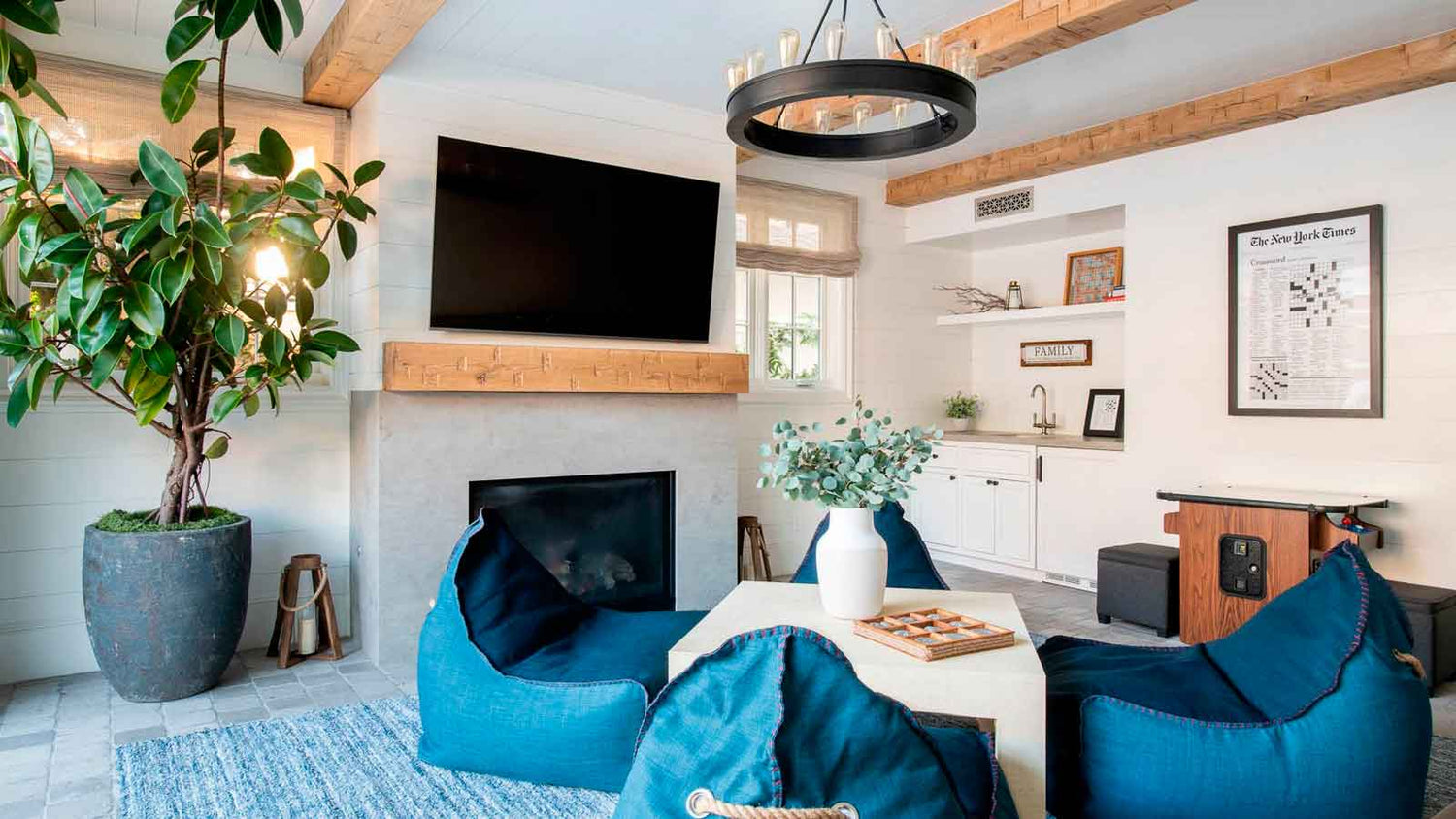 sala ordenada puff