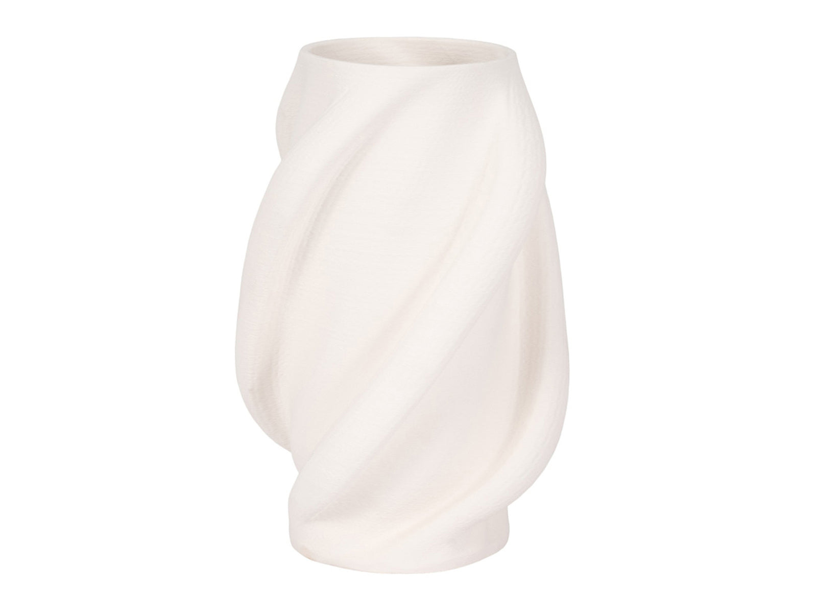 Florero Murano Porcelana 38Cm Beige