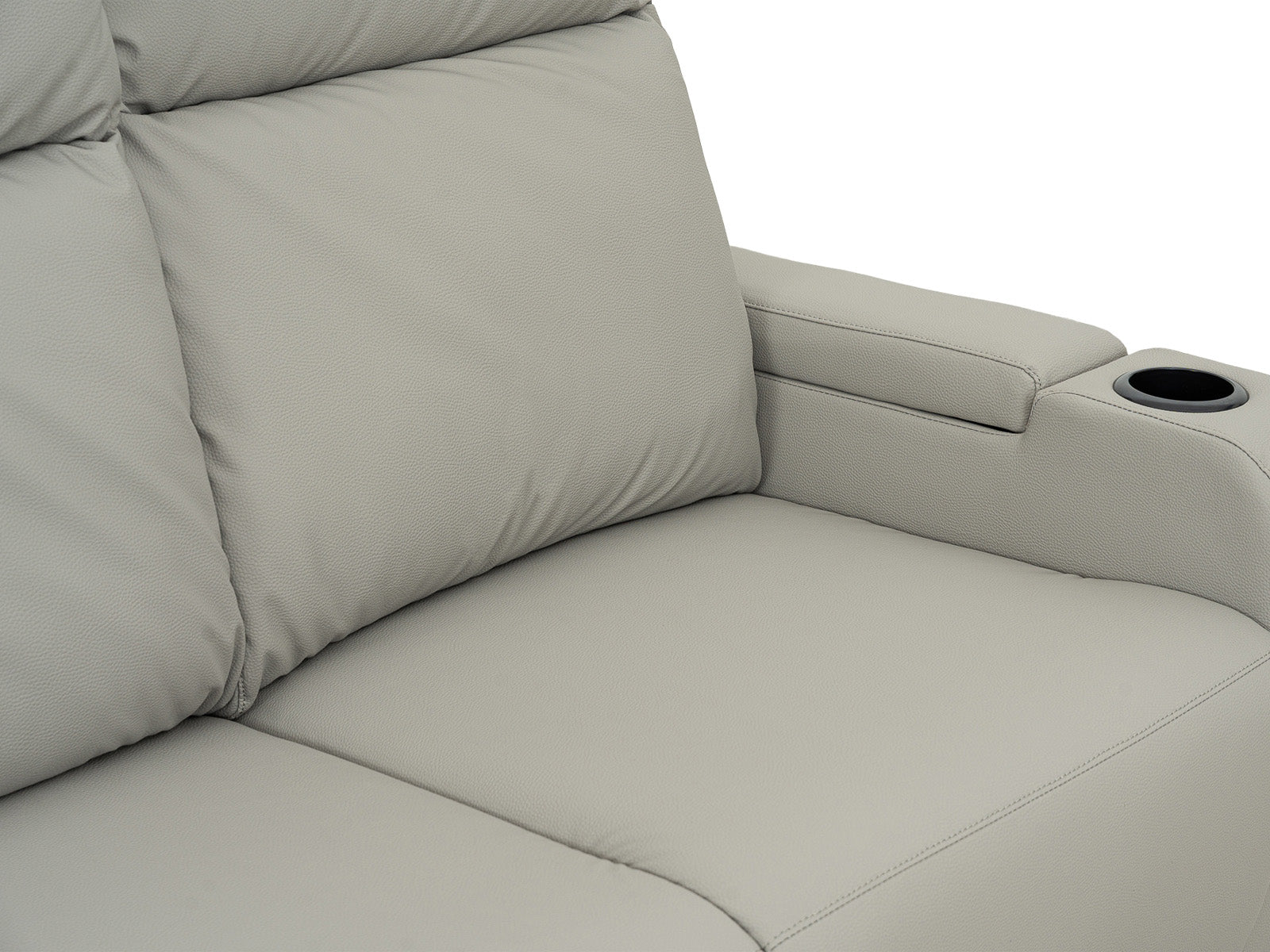 Sofa Recliner Bradford Storage #Color_SilverPU"9004"