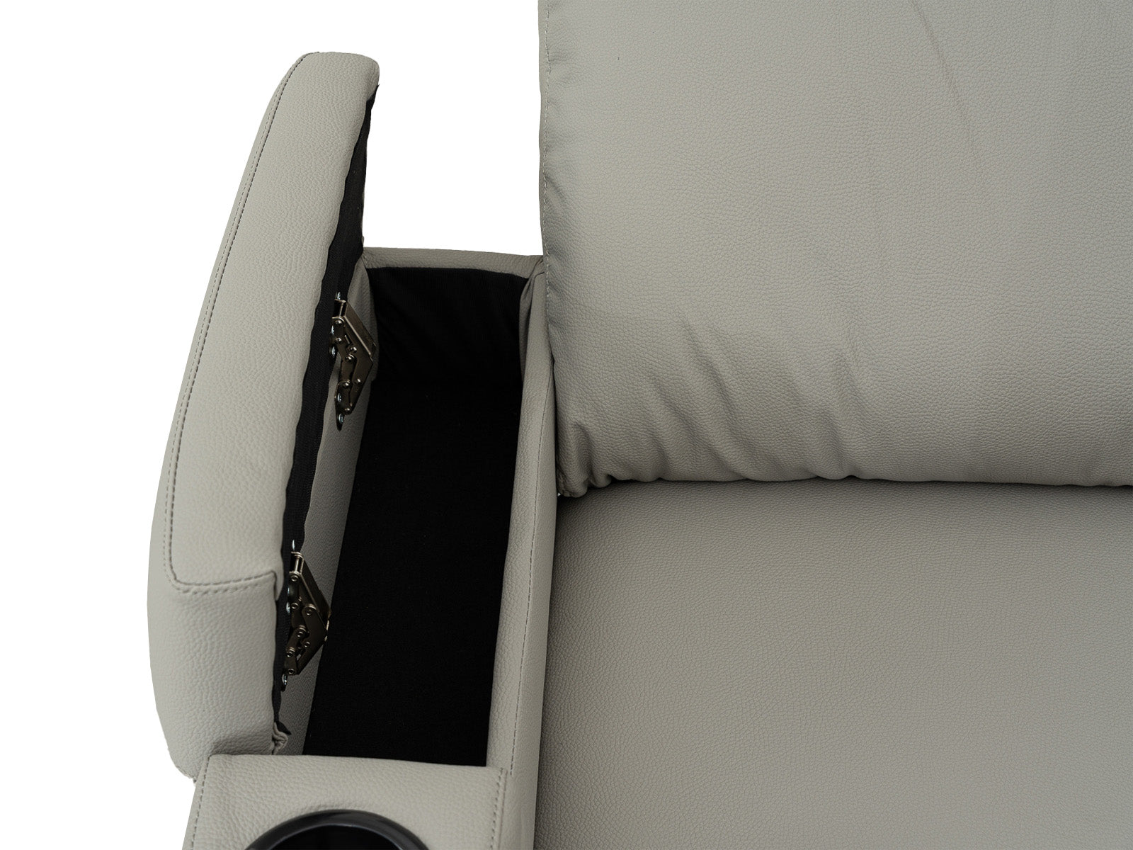 Sofa Recliner Bradford Storage #Color_SilverPU"9004"