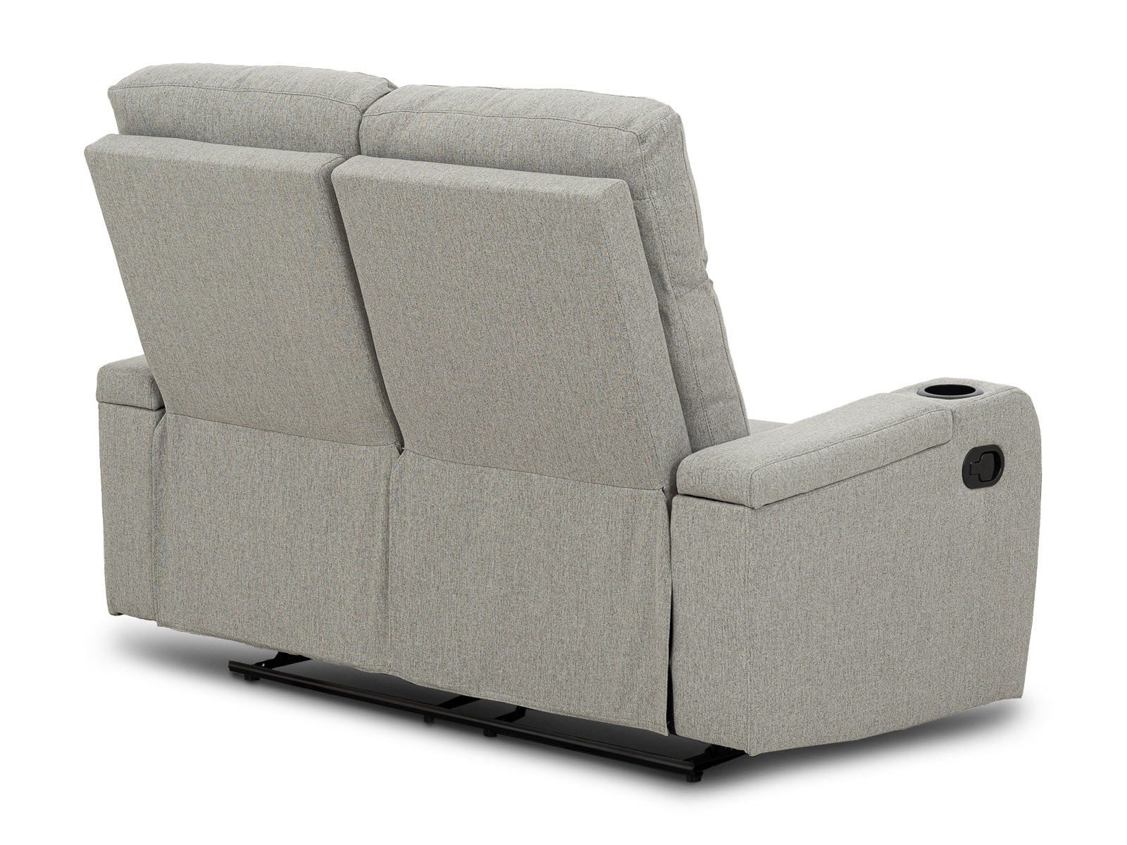 Loveseat Bradford Recliner Storage #Color_SilverTela"9011"