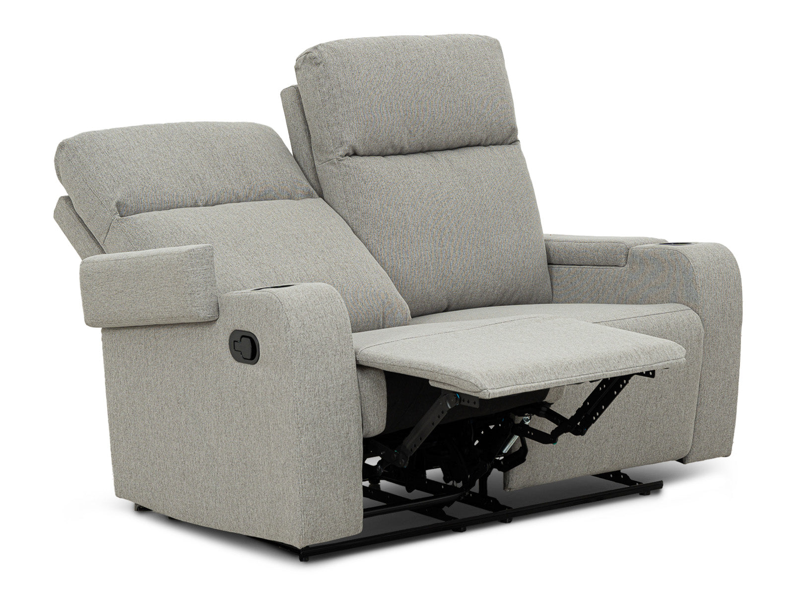 Loveseat Bradford Recliner Storage #Color_SilverTela"9011"