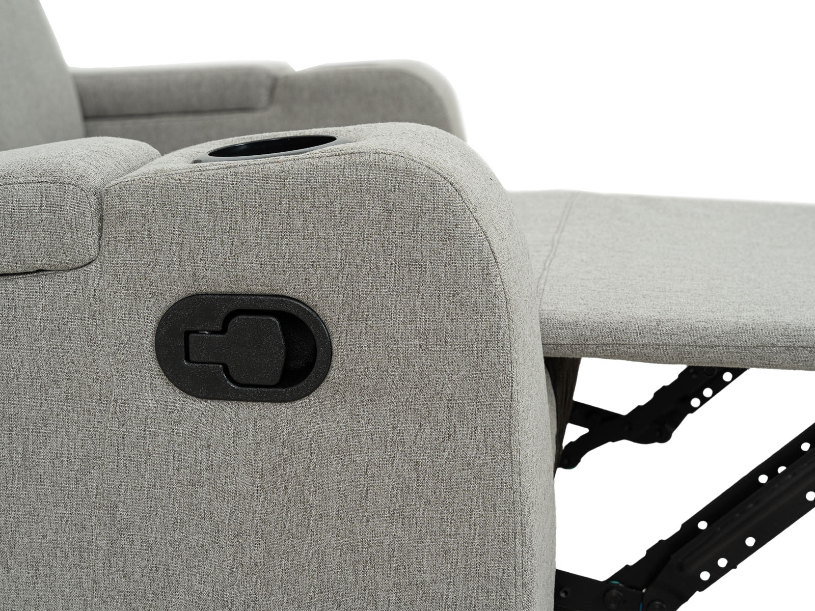 Sofa Recliner Bradford Storage #Color_SilverTela"9028"