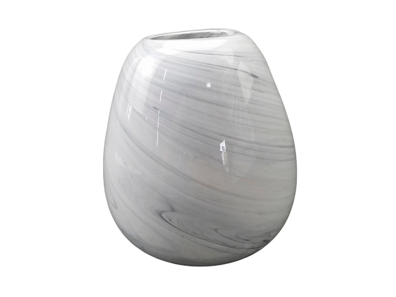 Florero 16cm C/Marmol Blanco