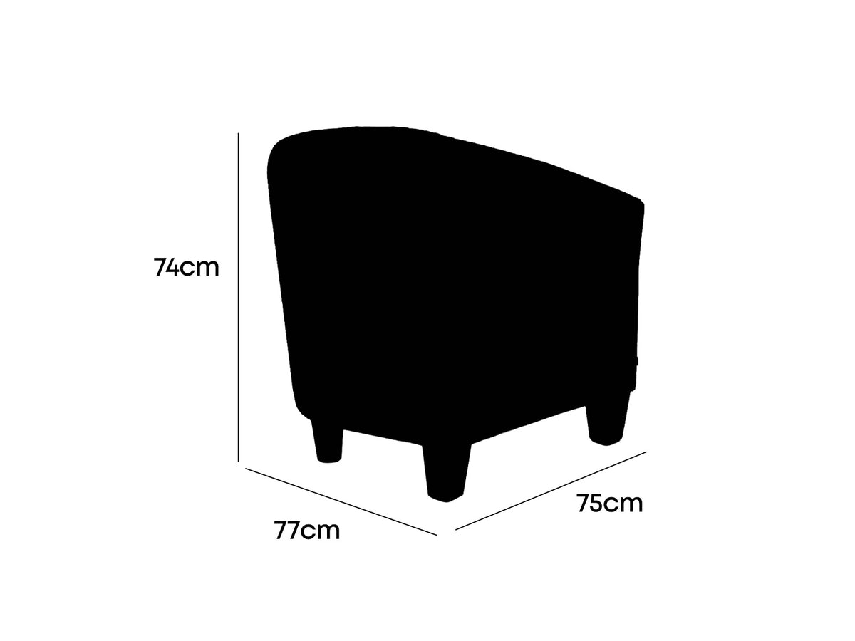 Sillon Auxiliar Melba c/Moka