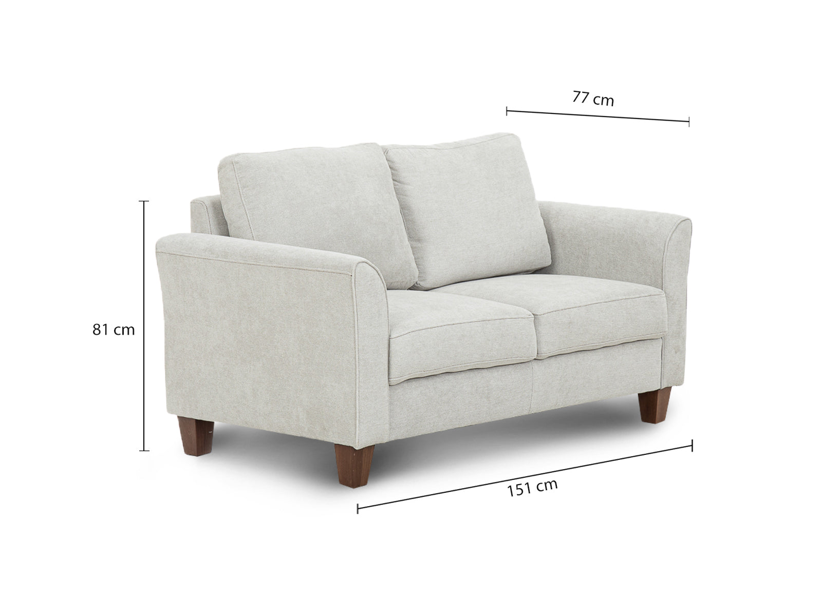 Loveseat Westin Miel #Color_OldLace"T454102"