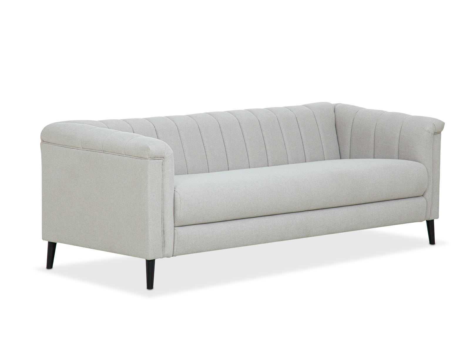 Sofa Triple Powell C/Met Black #Color_FloralWhite"T3213"