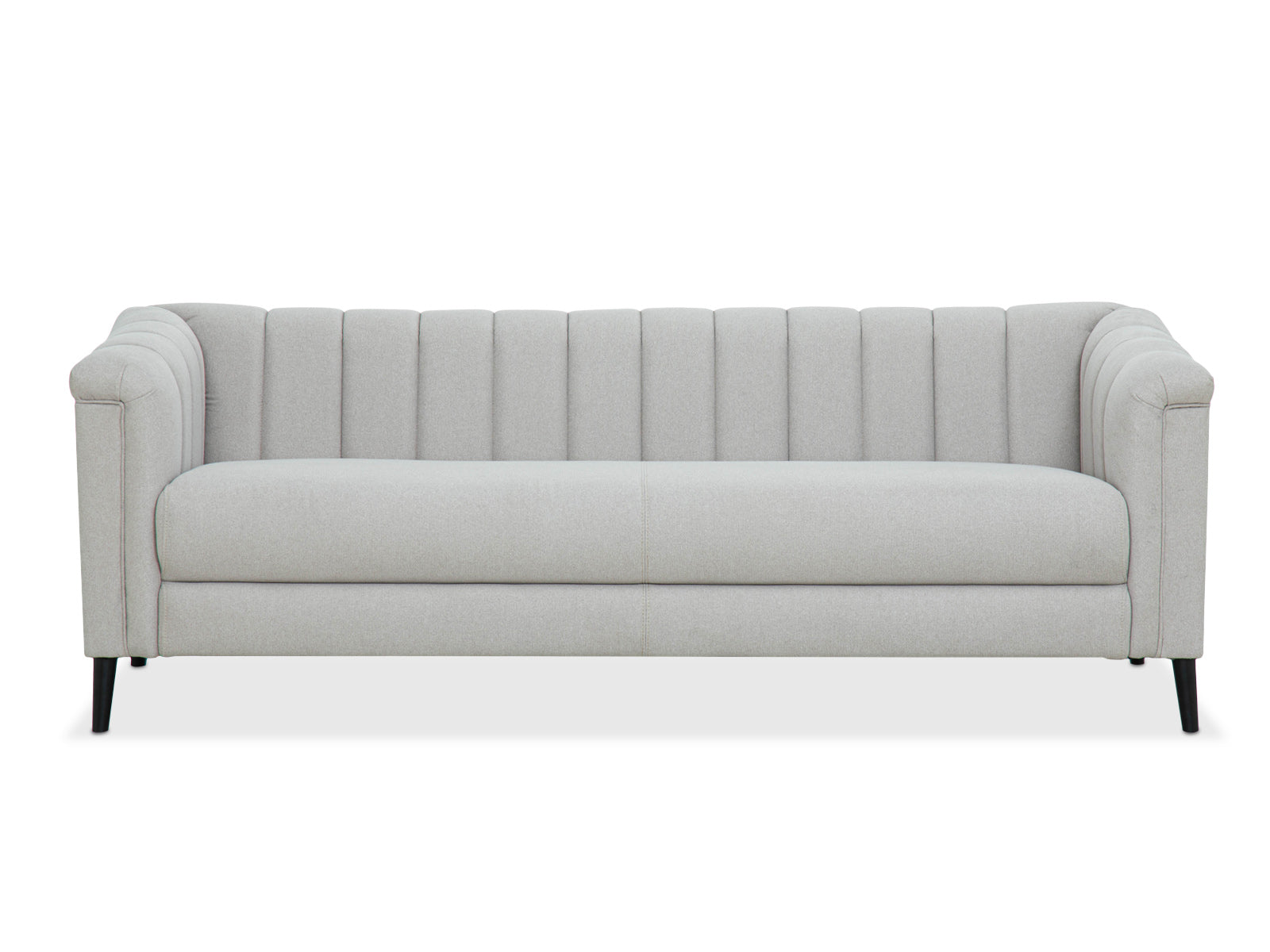 Sofa Triple Powell C/Met Black #Color_FloralWhite"T3213"