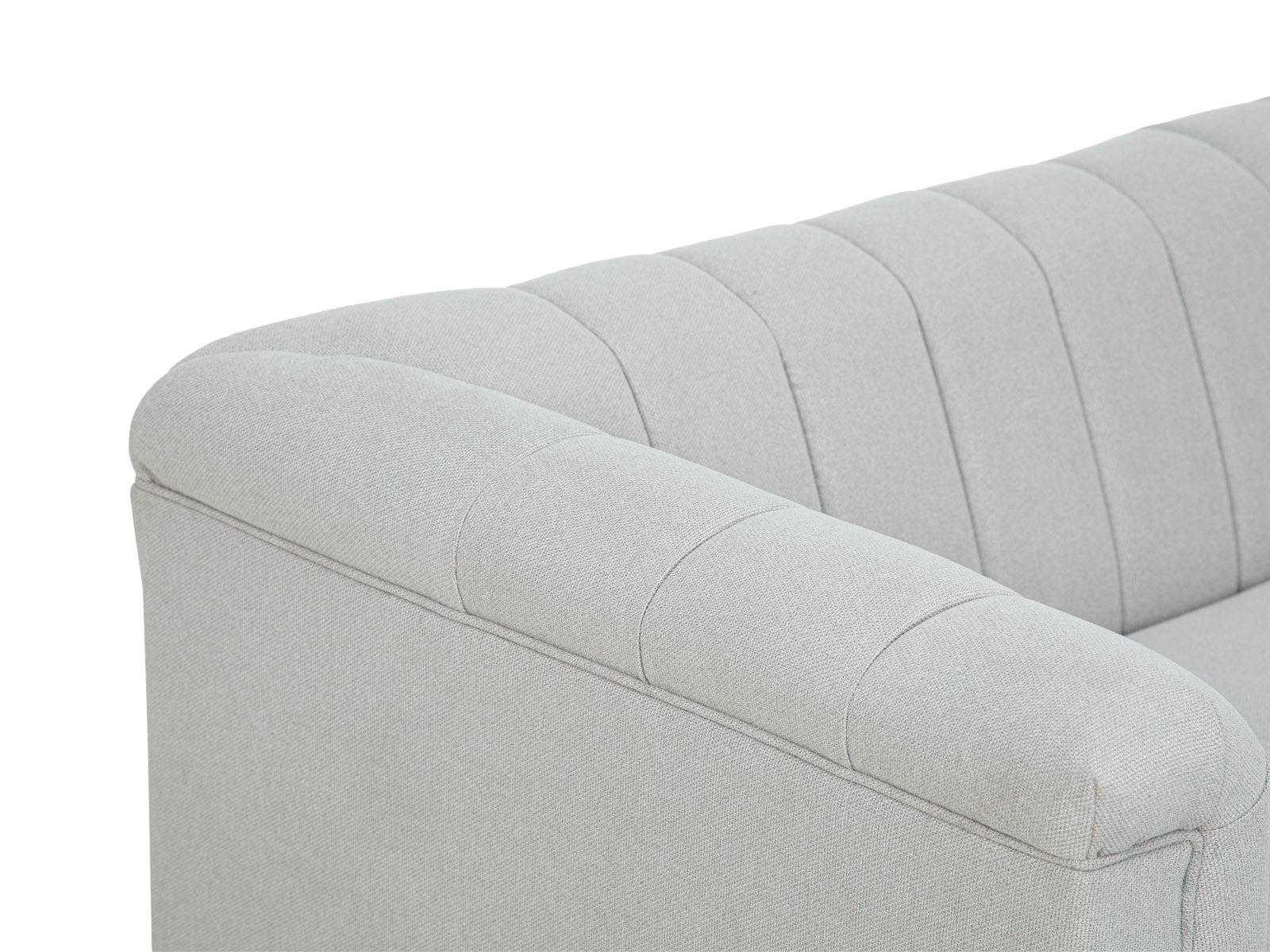 Sofa Triple Powell C/Met Black #Color_FloralWhite"T3213"