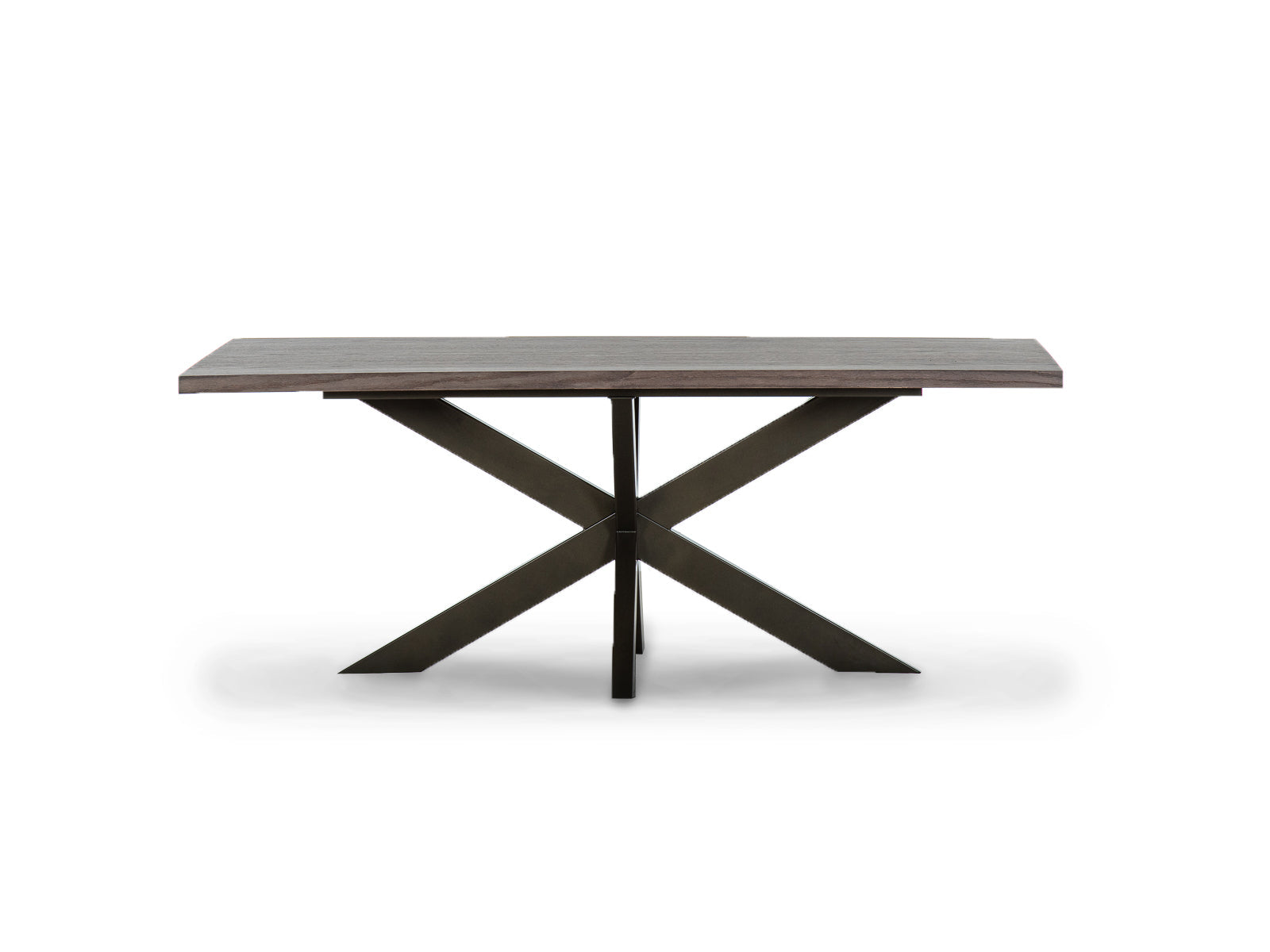 Mesa Comedor French Base Metalica Cenizo