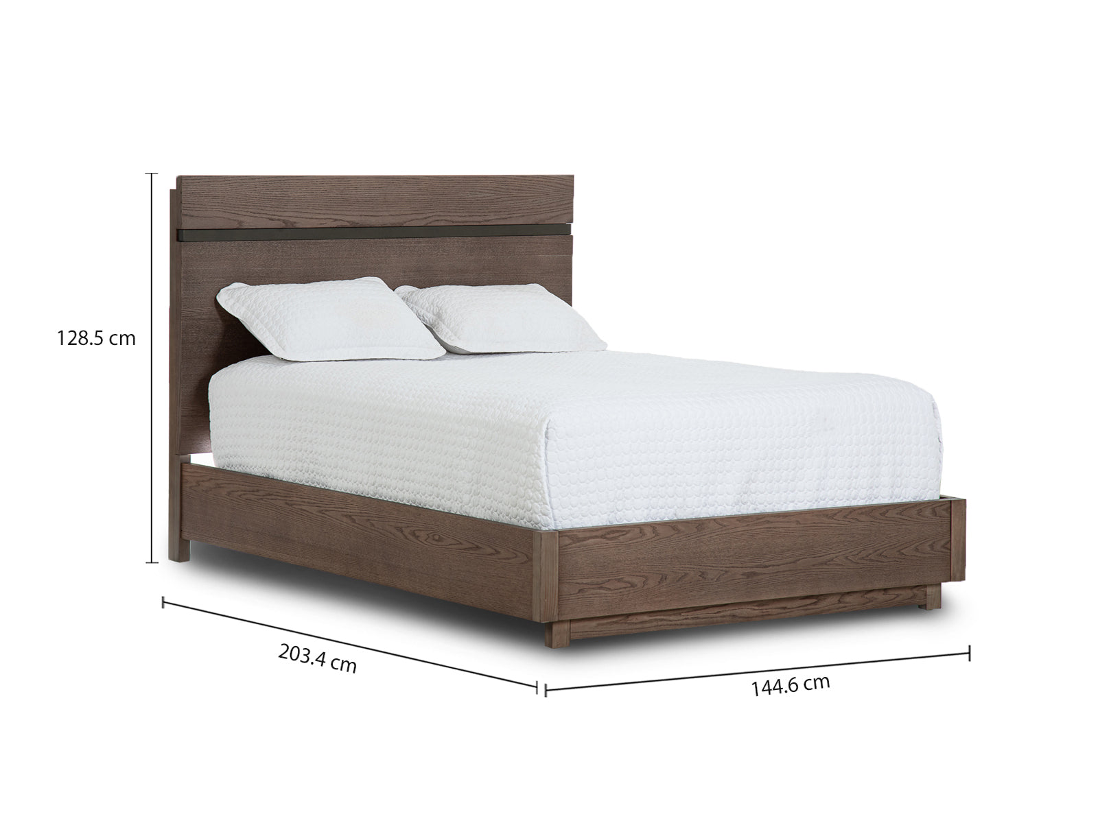 Cama French Cenizo #Tamaño_Full/2plz