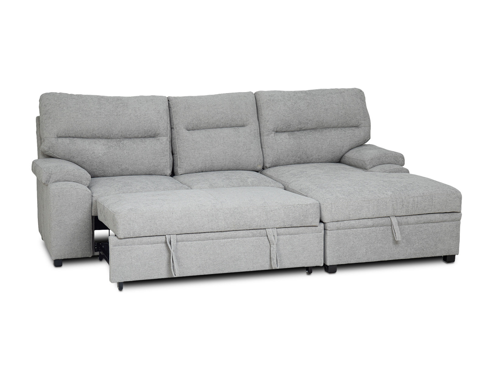 Sala Cyril Sofa Cama C/Negro 2P #Color_Gray"T37931"