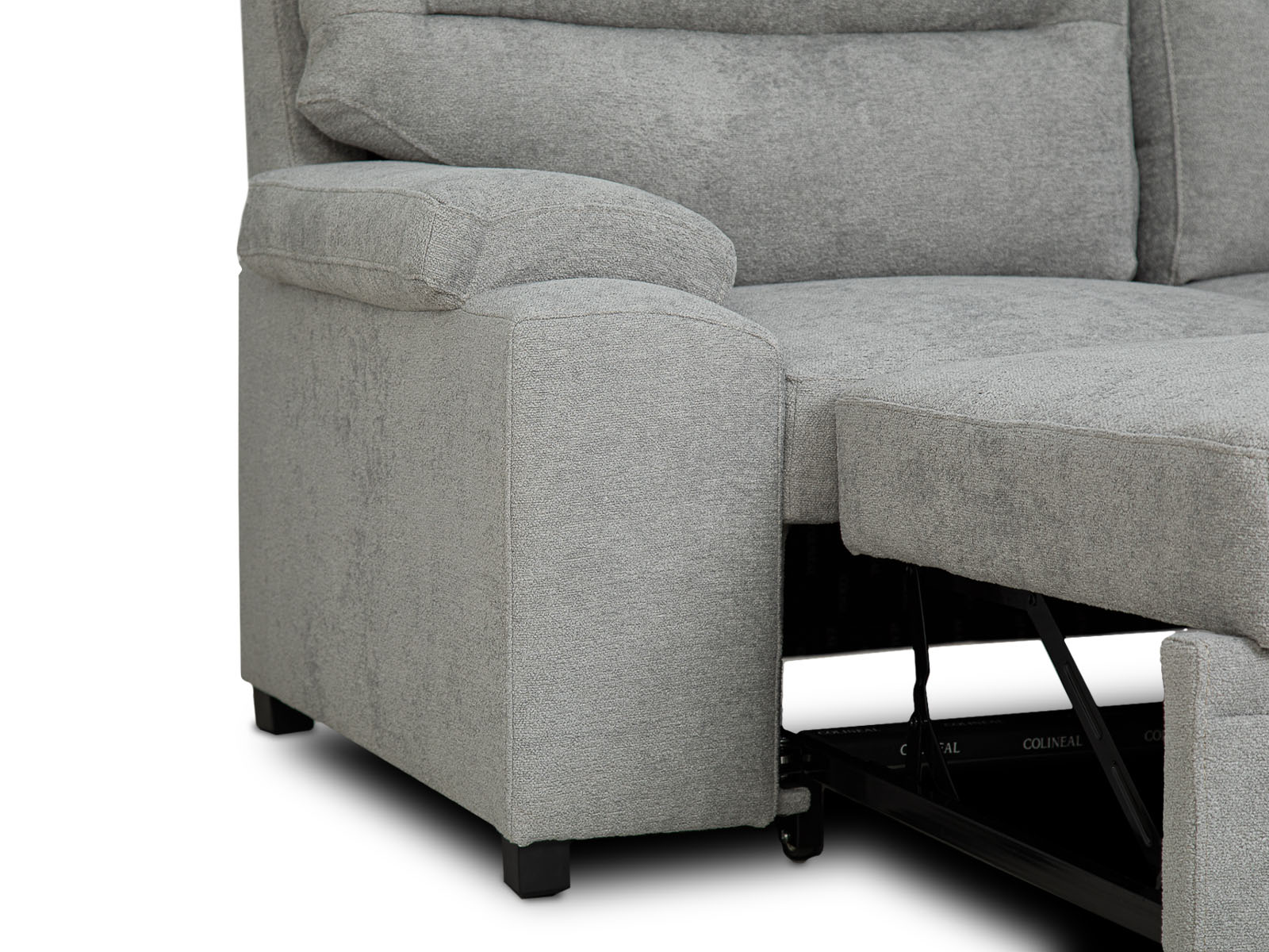 Sala Cyril Sofa Cama C/Negro 2P #Color_Gray"T37931"