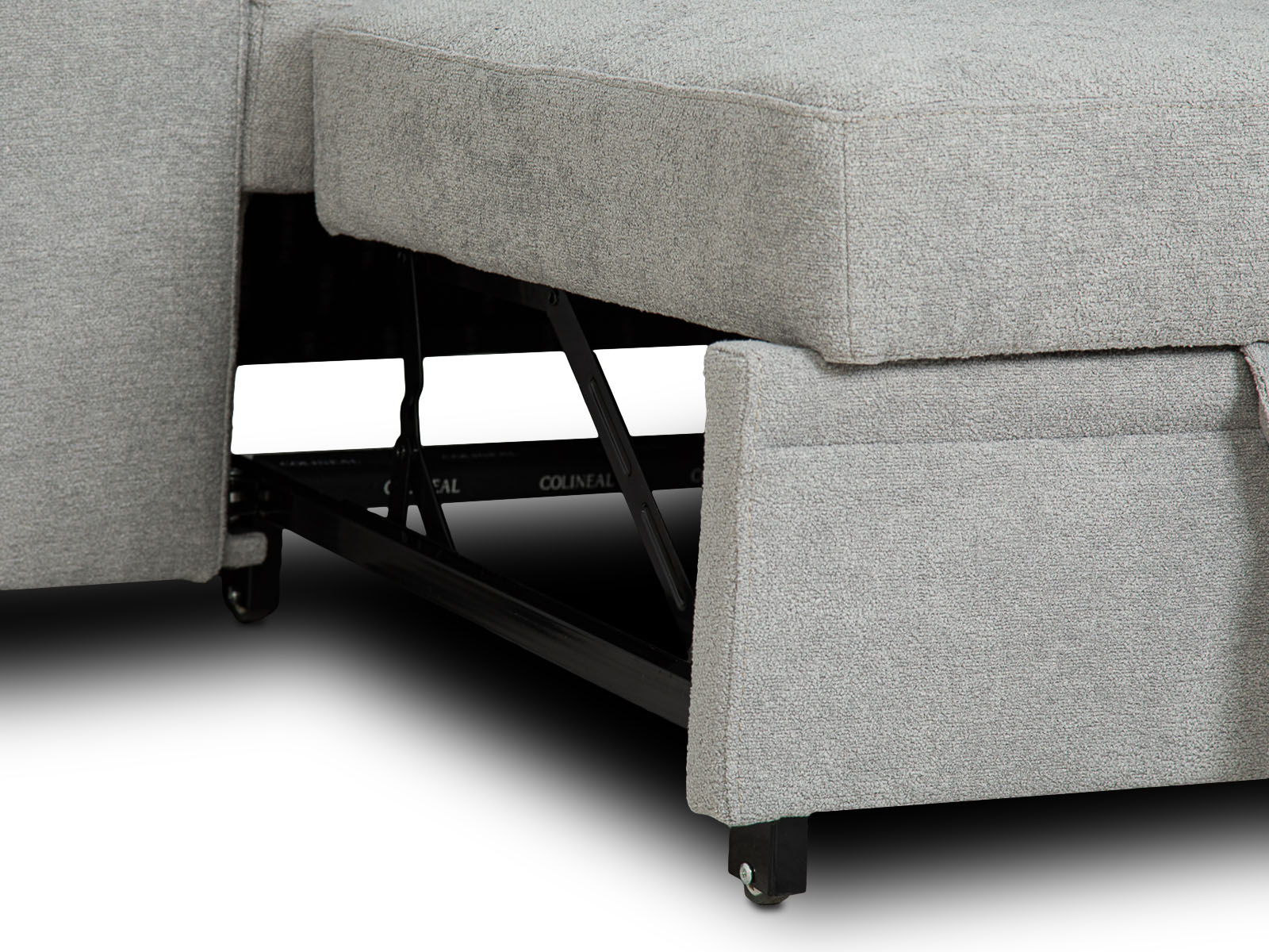 Sala Cyril Sofa Cama C/Negro 2P #Color_Gray"T37931"