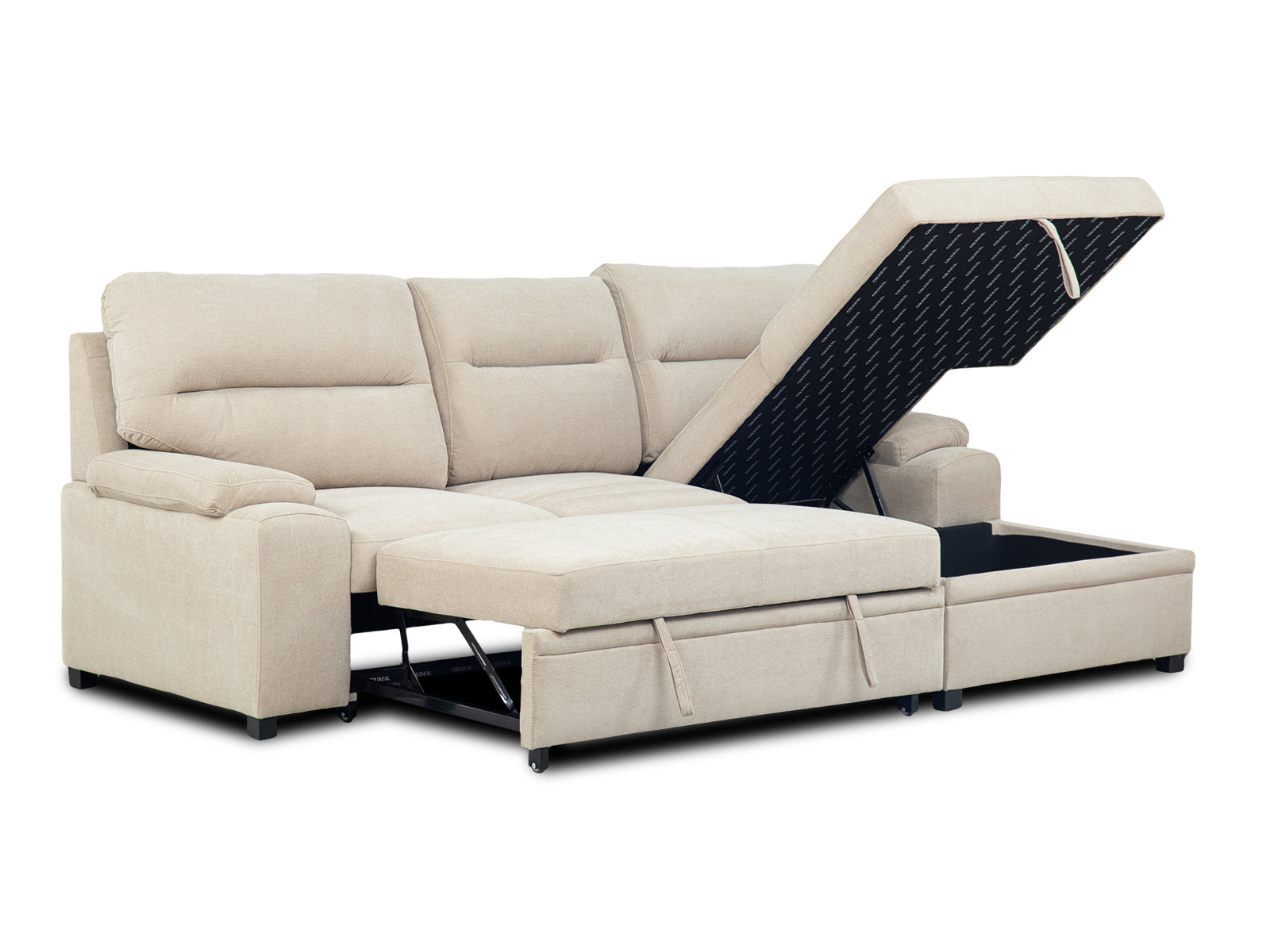 Sala Cyril Sofa Cama C/Negro 2P