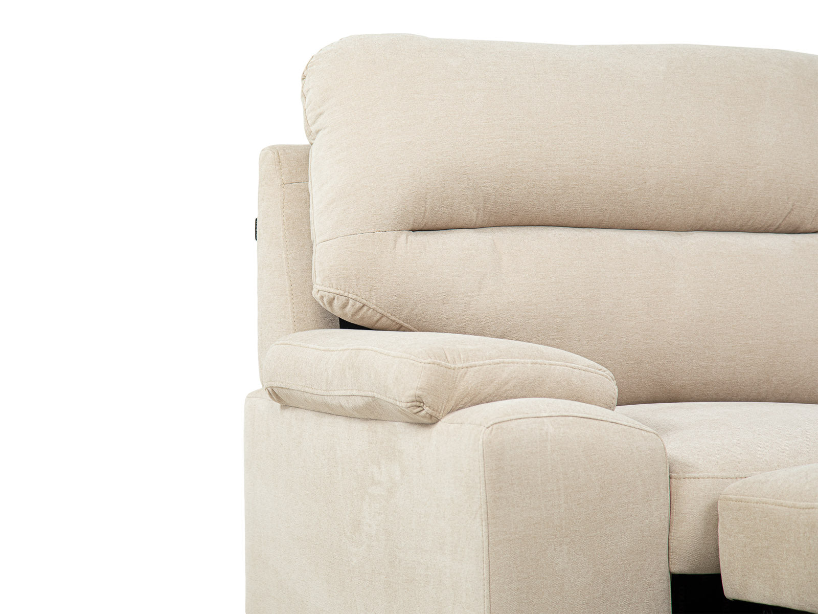 Sala Cyril Sofa Cama C/Negro 2P #Color_Tan"T48700"