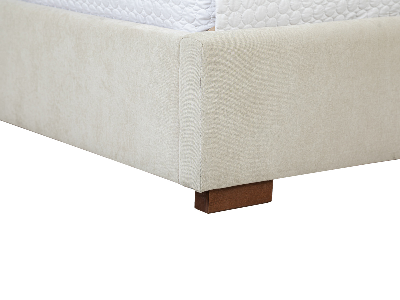 Cama Martini Basso Beige Fog Capitoneada