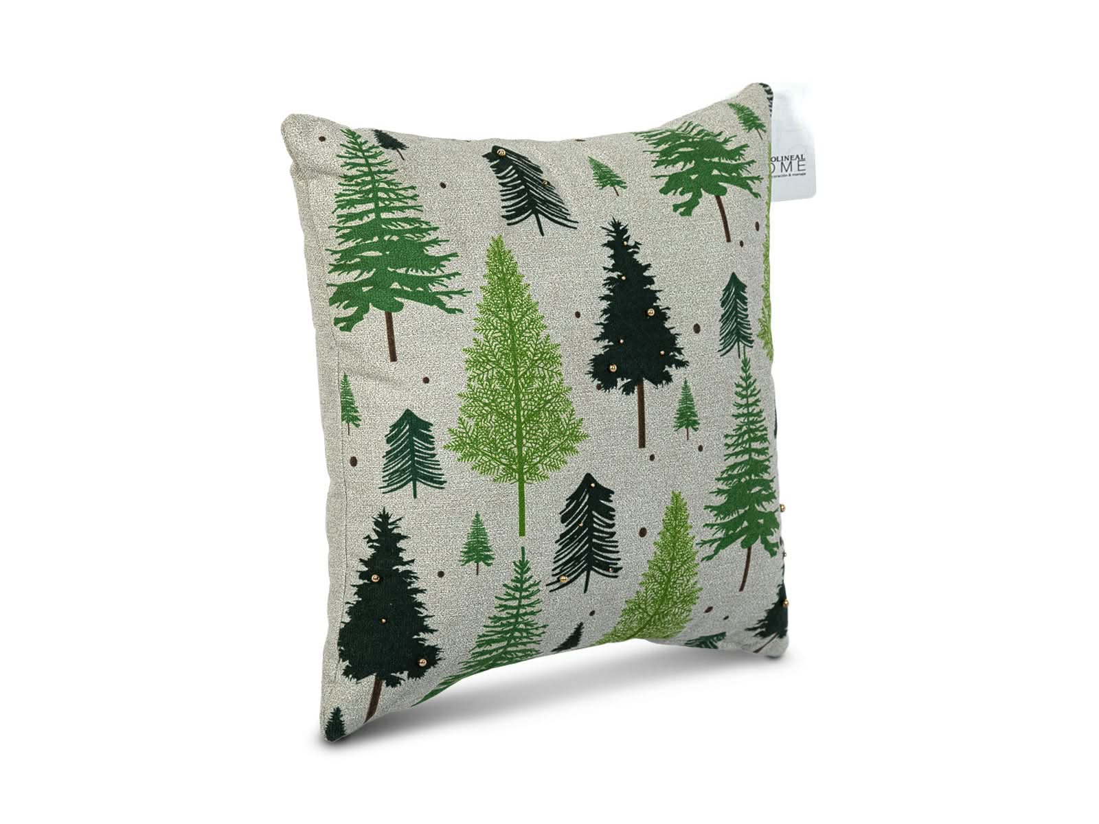 Cojin Arboles Navidad  #Color_Gris