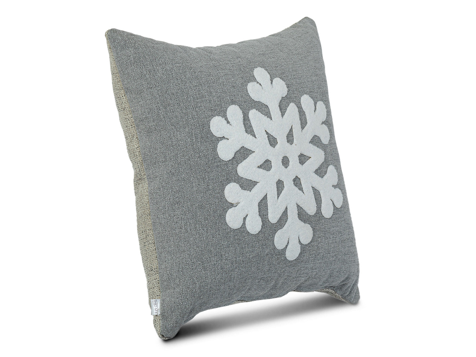 Cojin Navidad Copo Gris