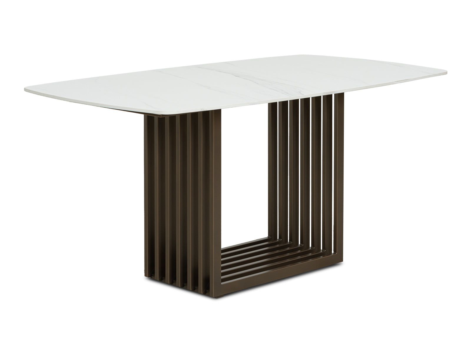 Mesa Comedor Nerea Rectangular Bronce