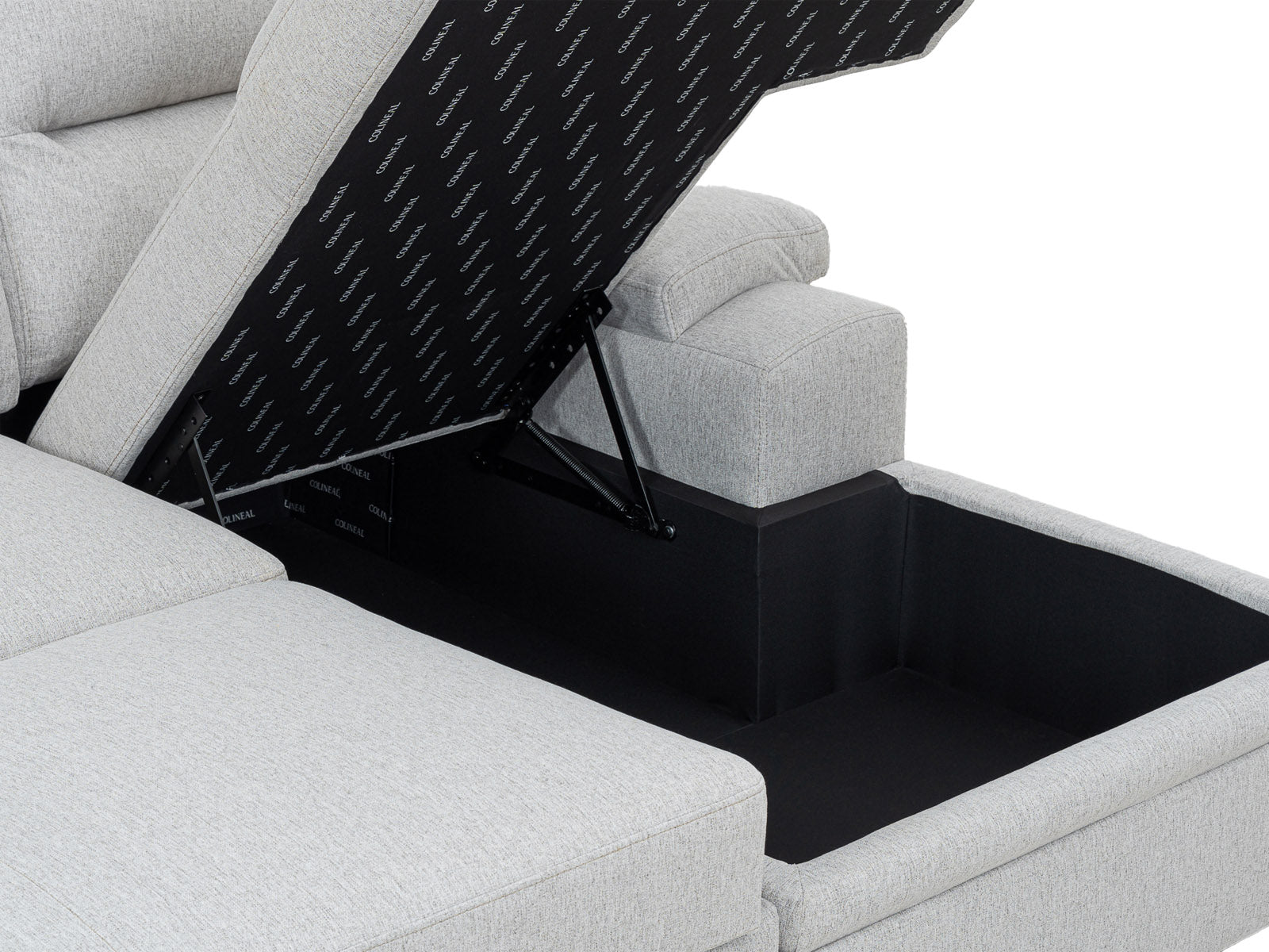 Sala Cyril Sofa Cama C/Negro 2P #Color_Gainsboro"T36913"