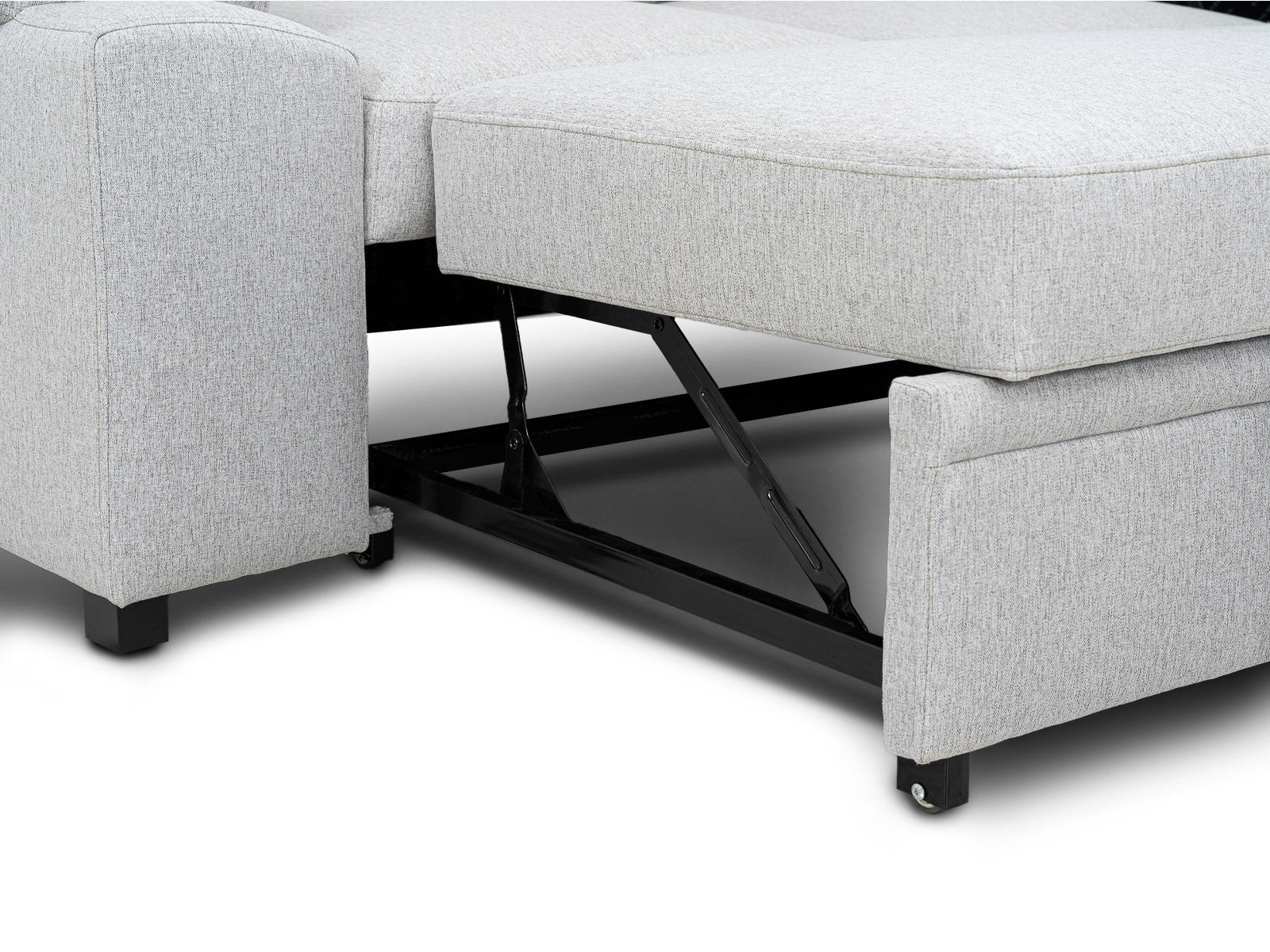 Sala Cyril Sofa Cama C/Negro 2P #Color_Gainsboro"T36913"