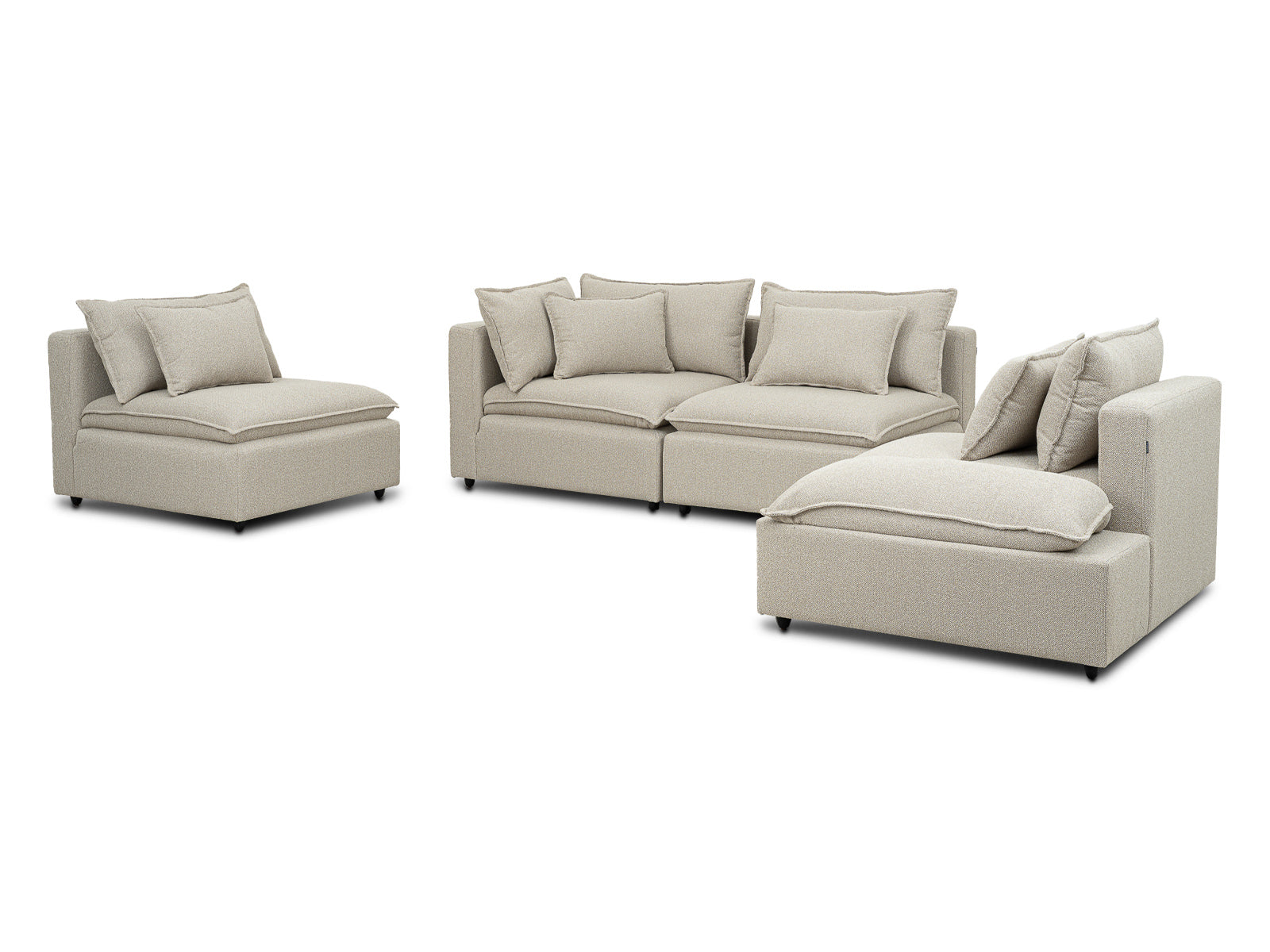 Sala Bella Modular 4P #Color_BurlyWood"T48701"