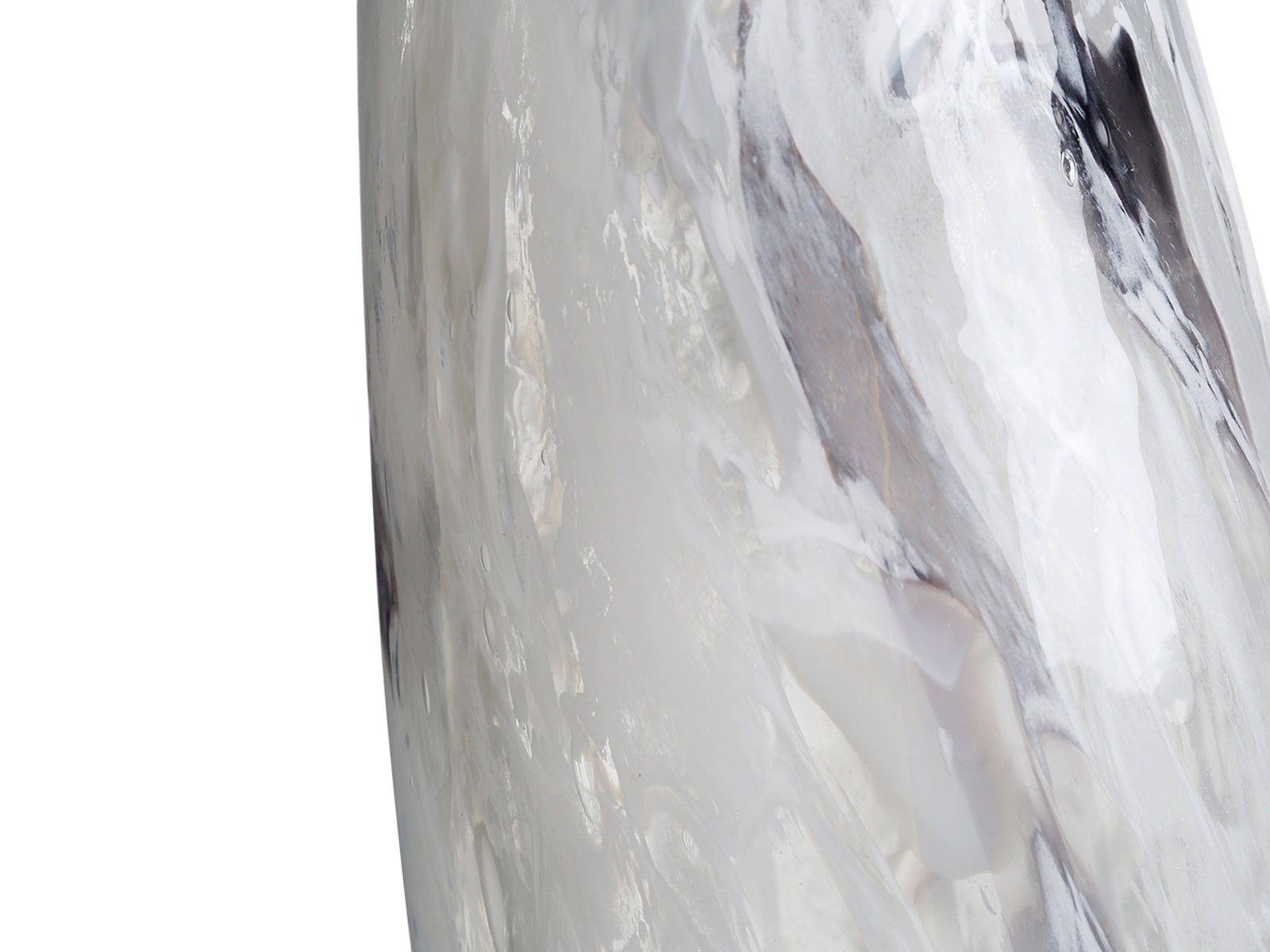 Florero Vidrio Hielo Blanco