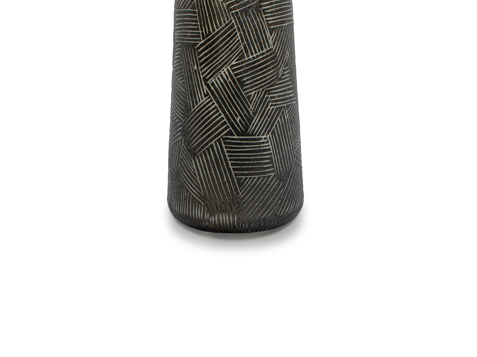 Florero Vidrio Negro