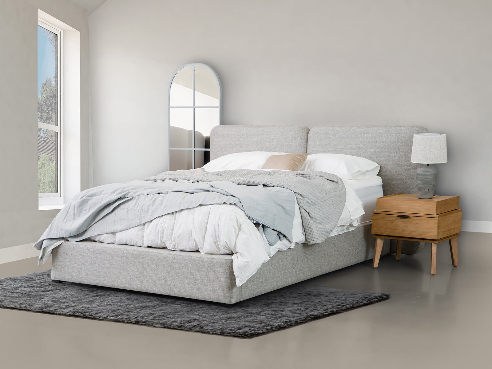 Cama Mont Queen Turbo Ash