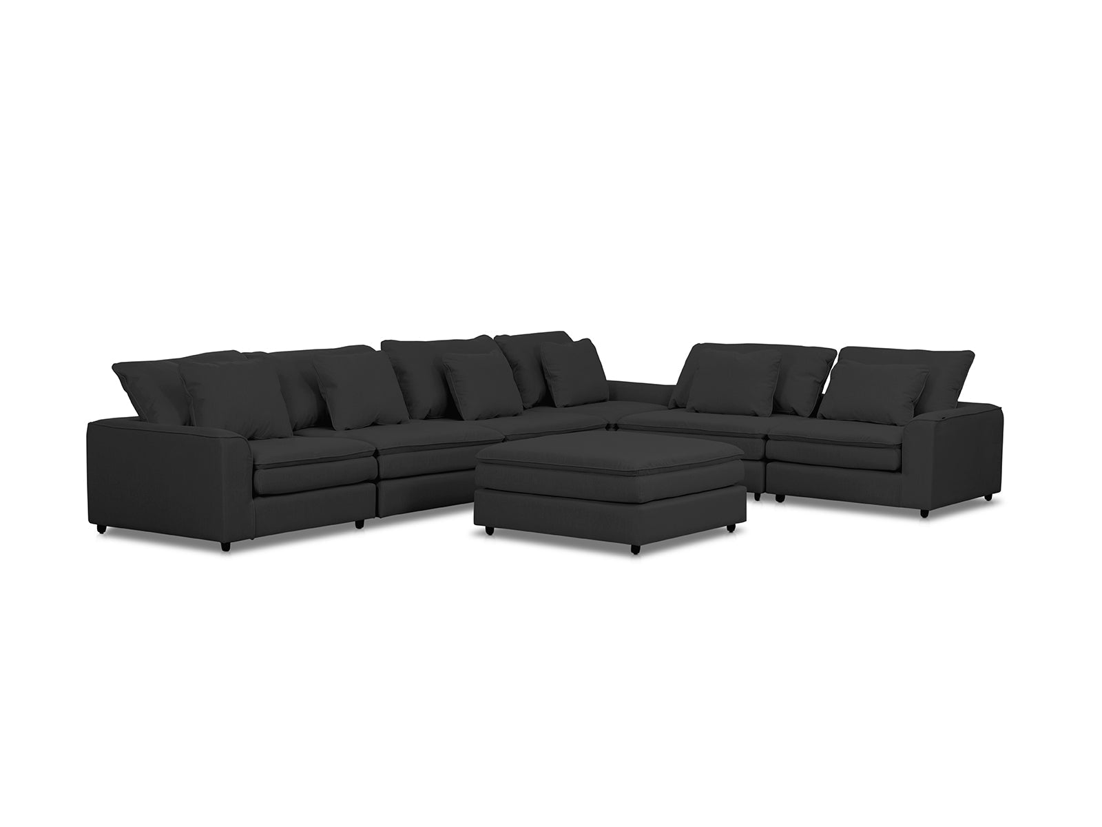 Sala Modular Bombay 7p #Color_Black"T36910"