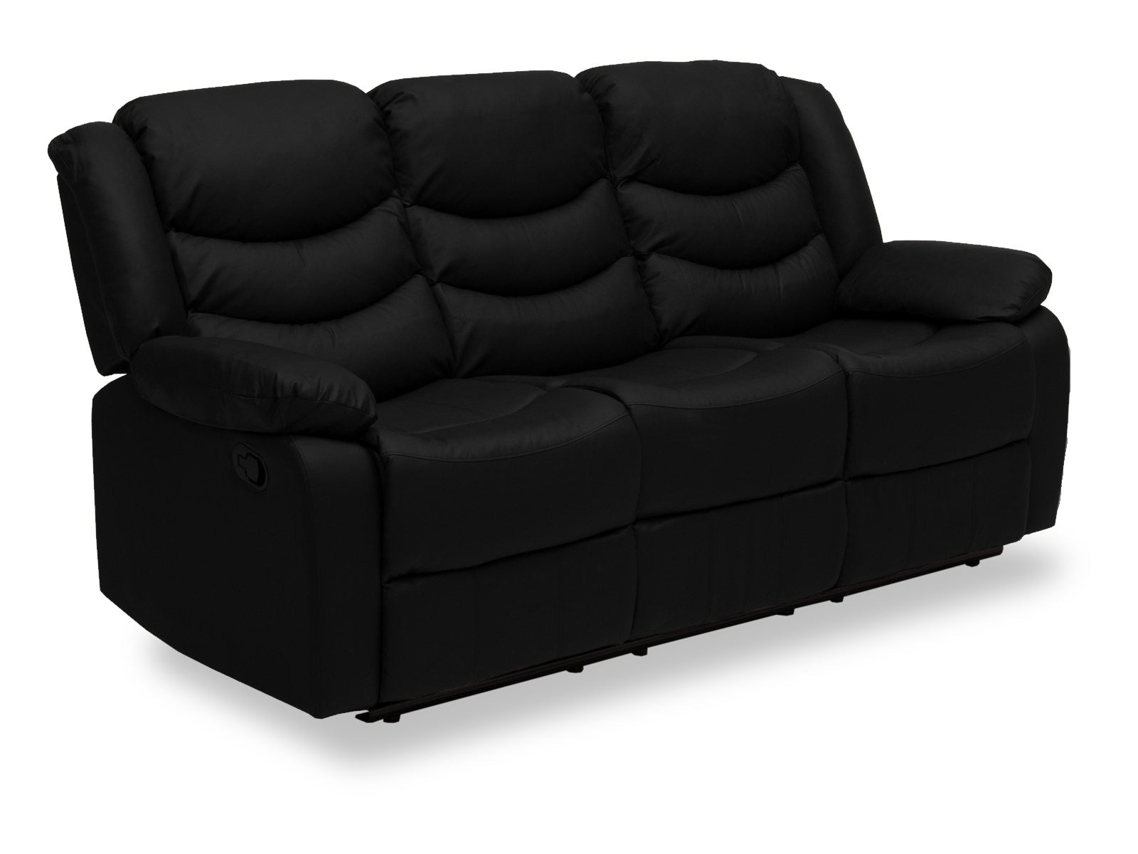 Sofa Triple Bradford C/Recliner #Color_Black"LIH048"