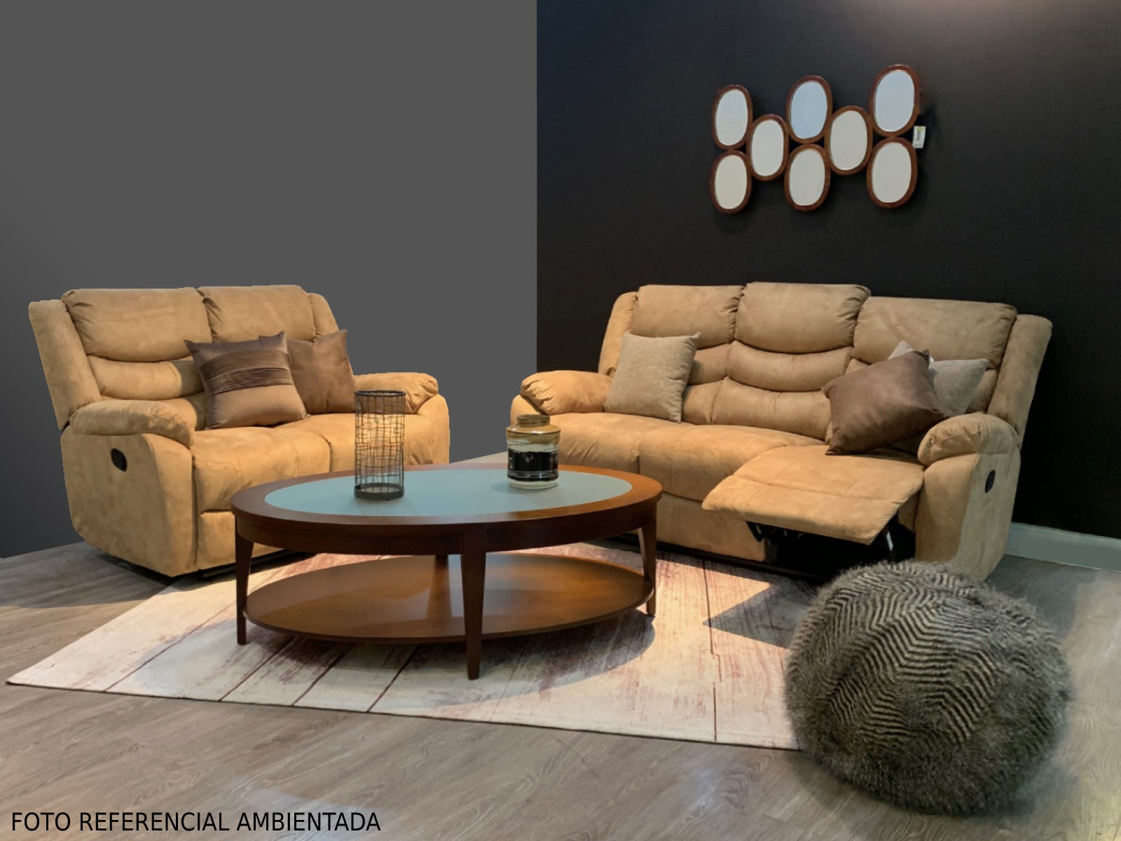 Loveseat Bradford C/Recliner #Color_Sienna"TIJ084"