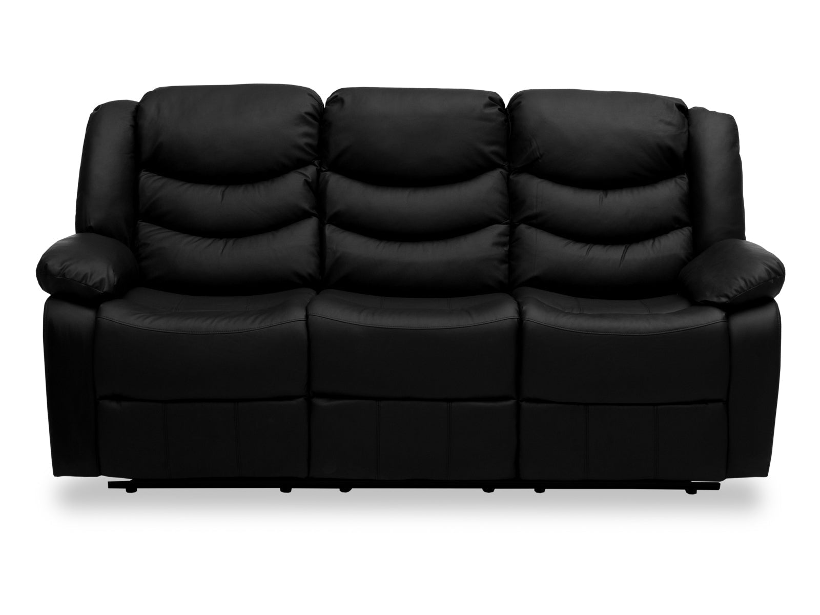 Sofa Triple Bradford C/Recliner #Color_Black"LIH048"